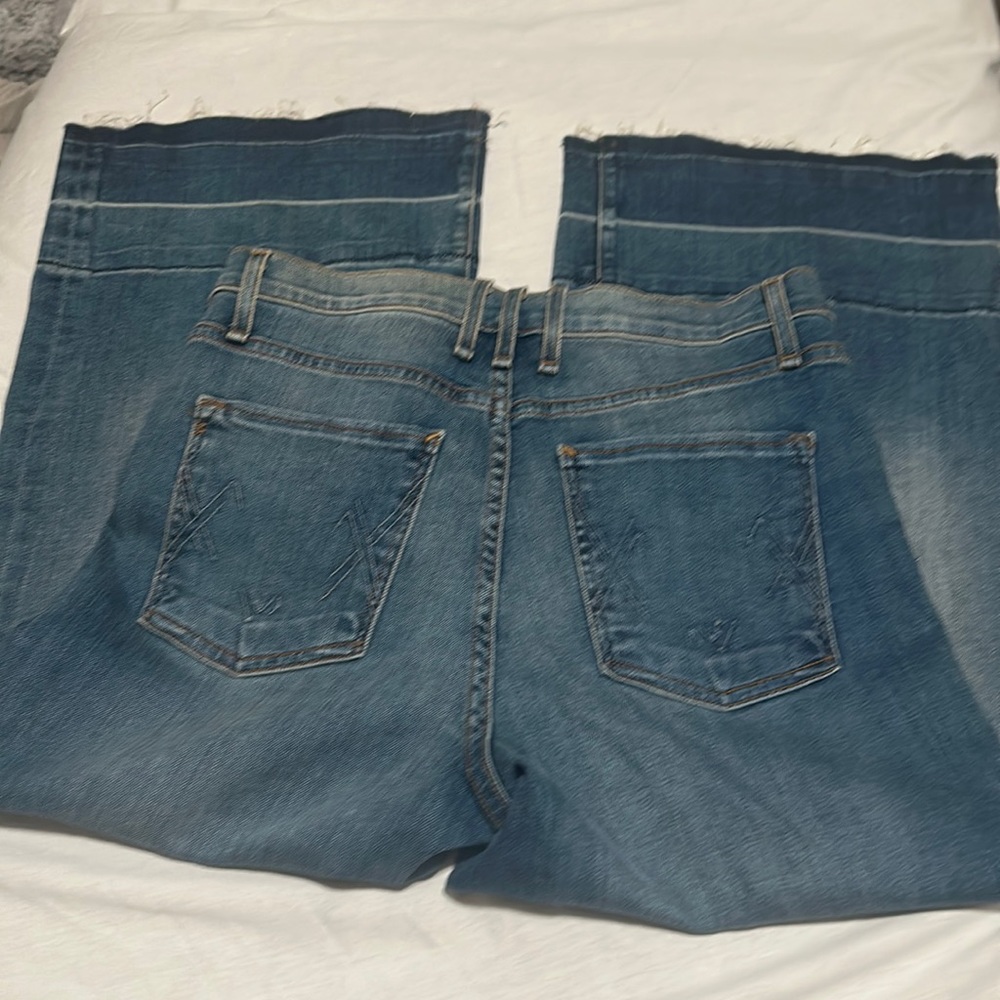 Mcguire High Rise Cropped Trouser Denim Jeans